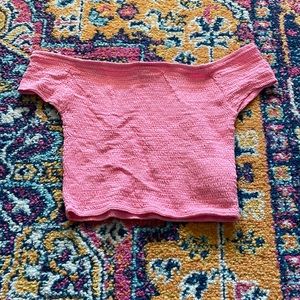 Pink crop top